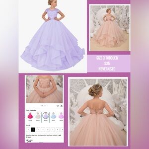 Lavender Toddler Dress 3T, never worn